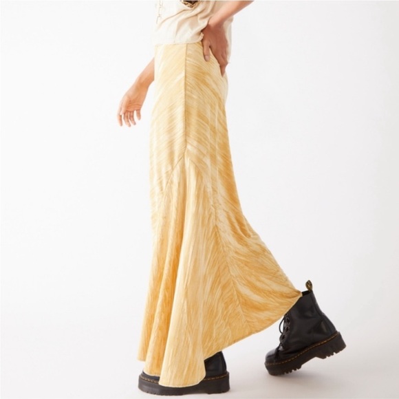 Free People hay there noa velvet slip maxi skirt - Picture 1 of 4